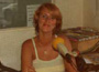 Michelle in de studio van Radio Mi Amigo